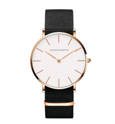 36mm Ladies Simple Waterproof Watch Korean White Belt