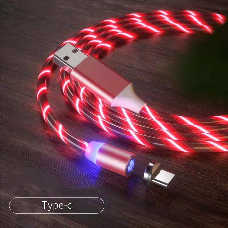 Magnetic Charging Cable With Type C Micro USB Lightning