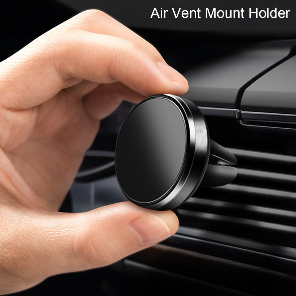 Rotating Car Magnetic Phone Holder Suction Mount Black
