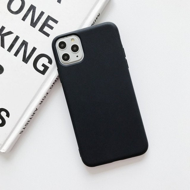 Color Silicone Case For iPhone 12 11 Pro XS XR XS Max