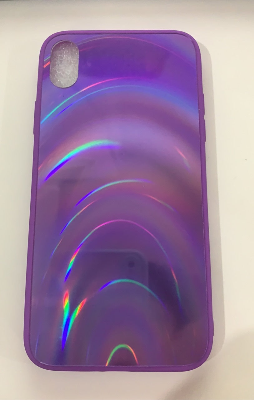 Rainbow Mirror 3D Glitter Gradient TPU Phone Case for iPhone 11–16 Pro Max Plus