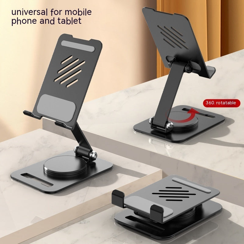360 Degrees Rotate Metal Desk Stand for Phone and Tablet