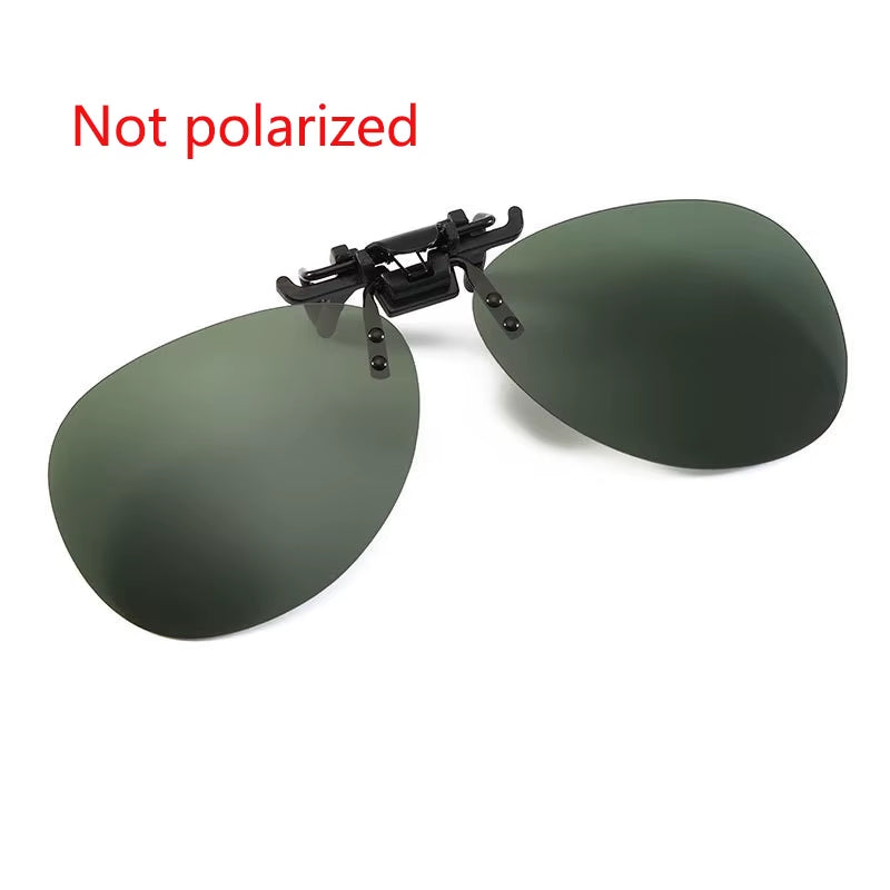 Polarized Clip-On Sunglasses Night Vision Free Shipping, Includes Case