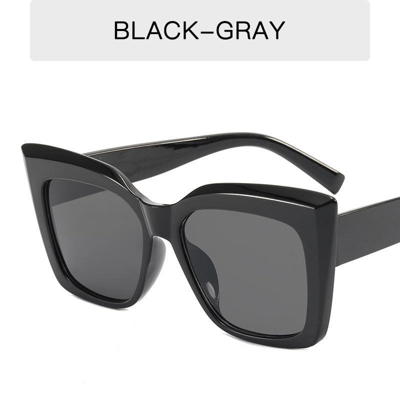 Large Frame Cat Eye Sunglasses for Women - Fashion Retro UV400 Resin Lens