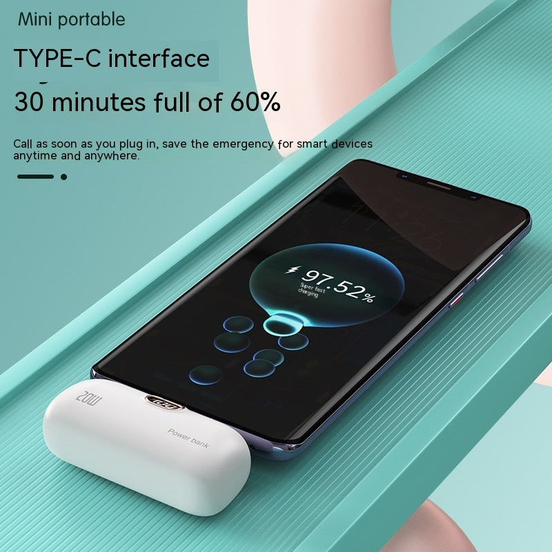 Pocket Wireless Capsule Power Bank Portable Fast Charge