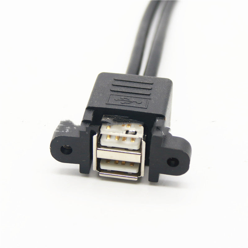 USB 2.0 Cable Dual Port USB Extension Cord Male to Female