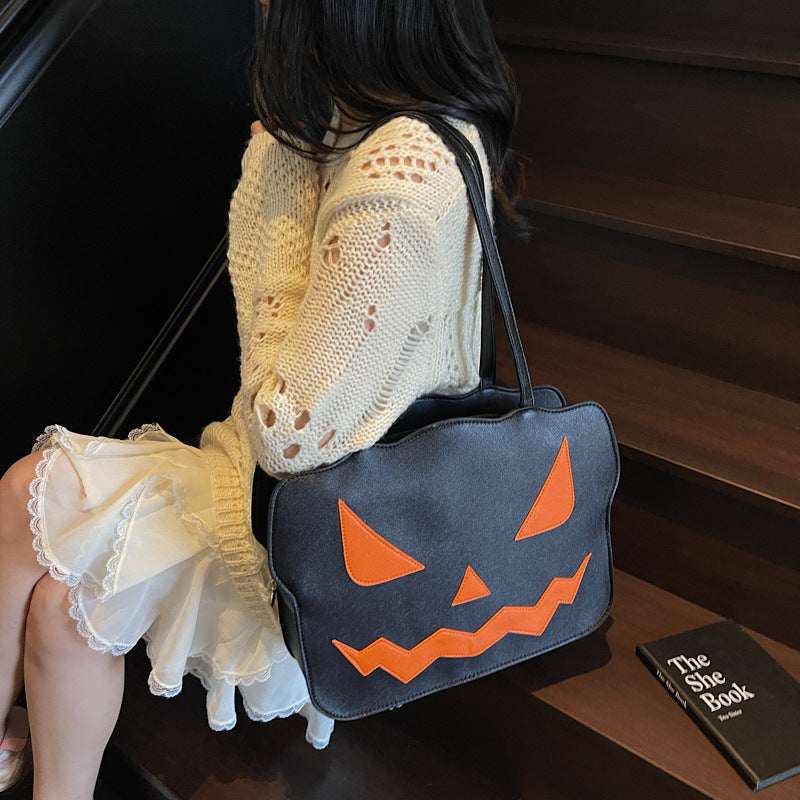 Women’s Halloween Pumpkin Bag Fashion Shoulder Crossbody Messenger Purse