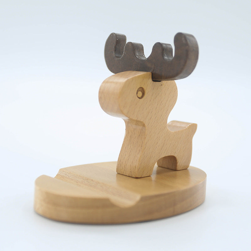 Beech Wood Lazy Phone Holder With Custom Lettering