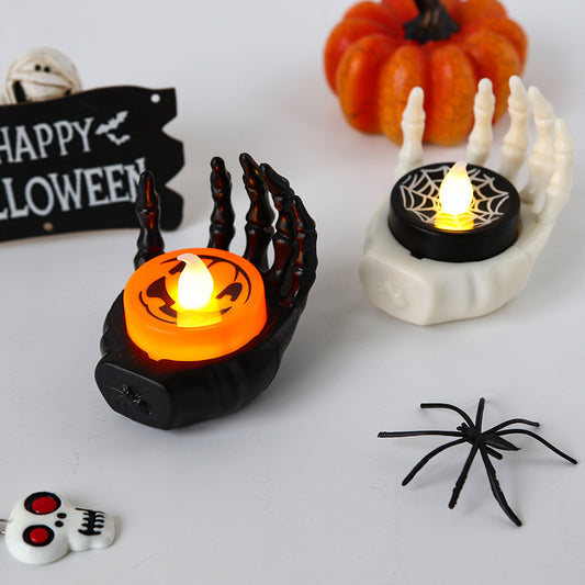 Halloween LED Palm Candle Light Small Night Lamp Luminous Decorative Prop