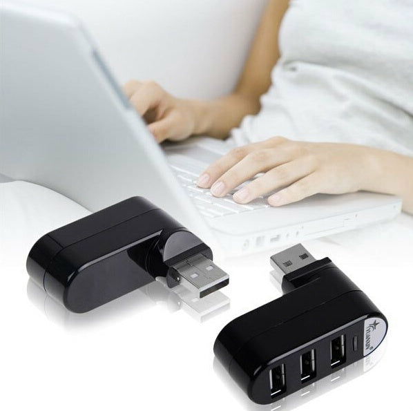 USB Hub Splitter Multi Interface 2.0 High Speed Black