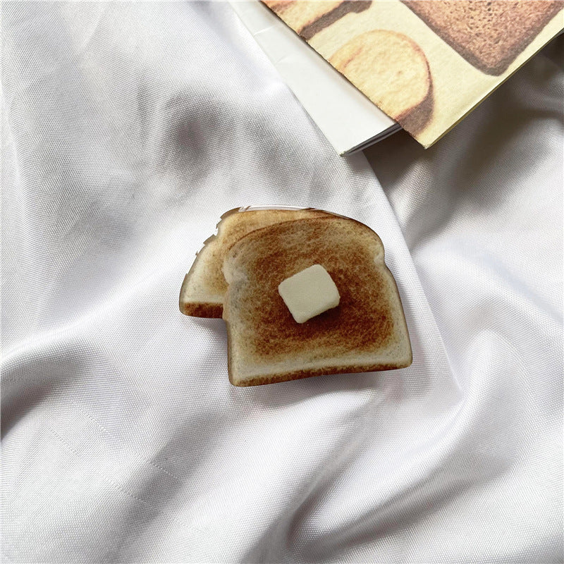 Simulation Muffin Toast Cake Epoxy Desktop Phone Holder