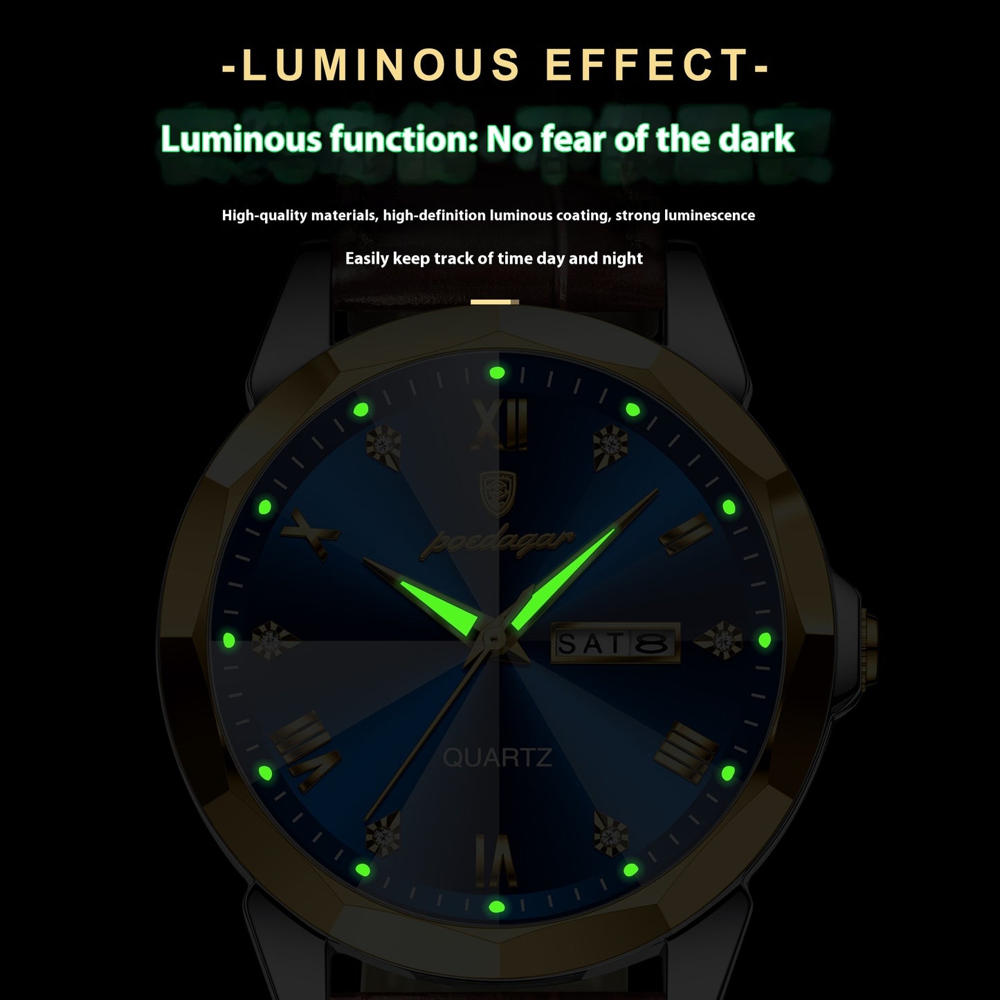 Belt Style Waterproof Luminous Men's Quartz Watch – Multiple Color Options