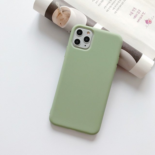 Color Silicone Case For iPhone 12 11 Pro XS XR XS Max