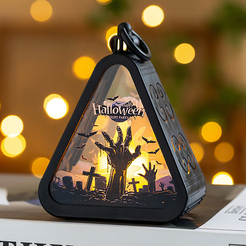 Portable Halloween Pumpkin Lamp Spooky Party Decoration Props for Home