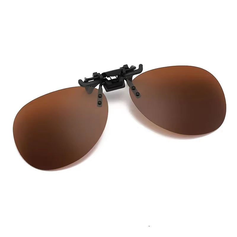 Photochromic Clip-On Polarized Driving Glasses Free Shipping, Includes Case