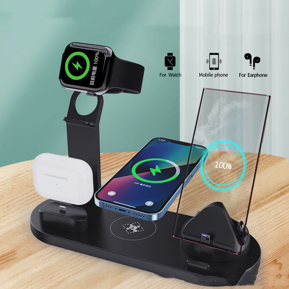 Plastic 3 In 1 Wireless Charger Stand With Fast Charging