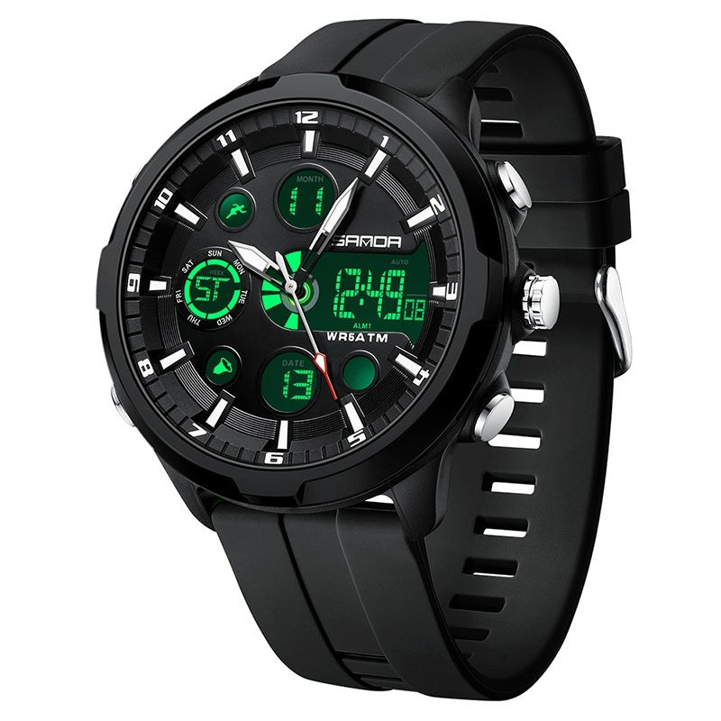 Men’s Sport Waterproof Multifunction Watch – Luminous Dial, Outdoor Casual Style