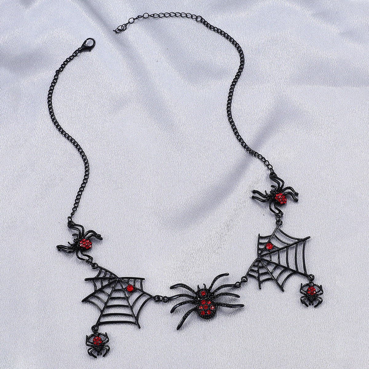 Halloween Spider Web Necklace Fashion Clavicle Pendant Jewelry Personality Gift