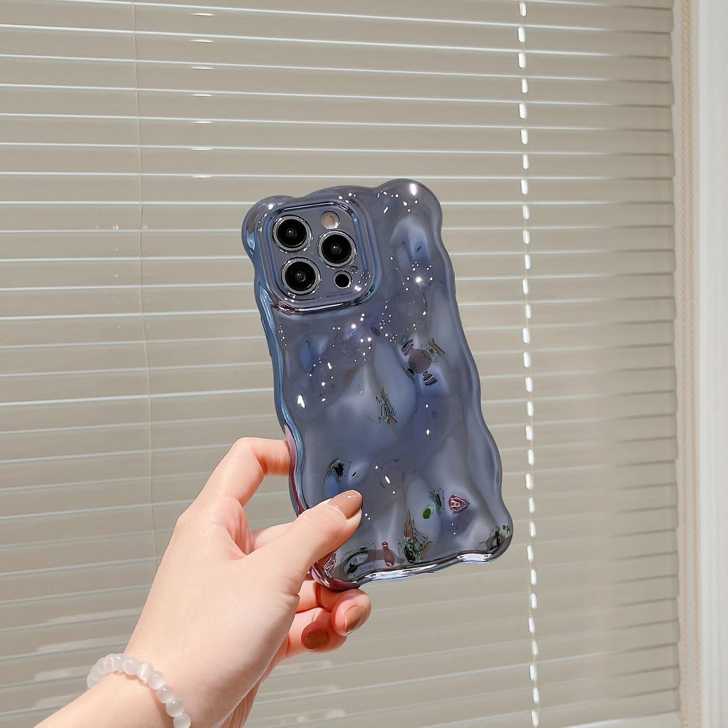 Bubble Shell Electroplating TPU Phone Case Shockproof Cover for iPhone 11–16 Pro Max