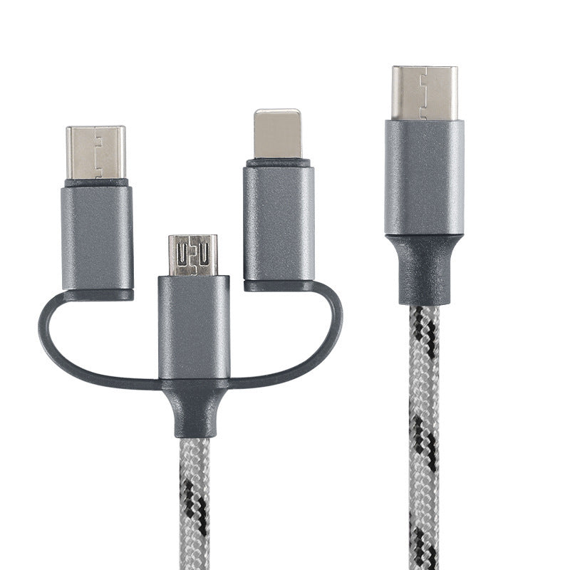 Three In One Data Cable For Universal Fast Charging 1m