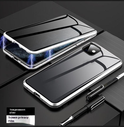 Anti Peep Magnetic Privacy Glass Phone Case Shield