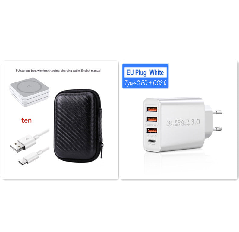 Foldable Three In One Magnetic Wireless Charger Stand