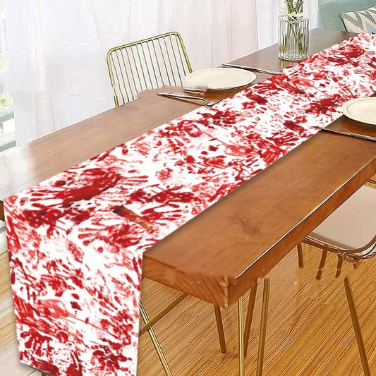 Halloween Bloody Hand Tablecloth Horror Spooky Party Decoration for Home