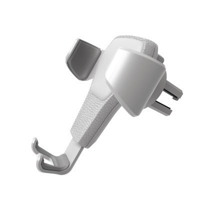 Leather Grain Gravity Mobile Phone Car Holder Black