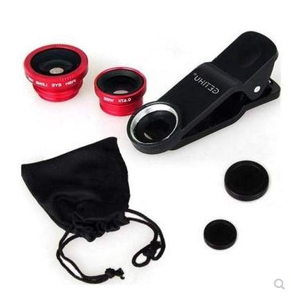 Universal Fisheye Lens 3 In 1 Clip On Mobile Phone Lens