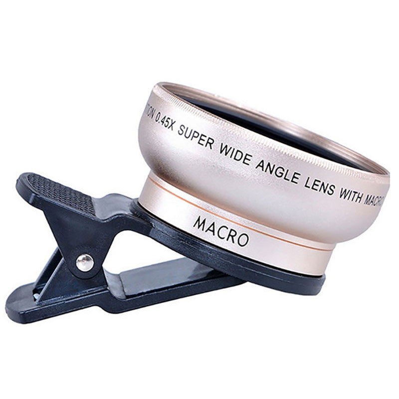Mobile Phone Lens 0.45X Wide Angle Macro HD Kit 49mm UV