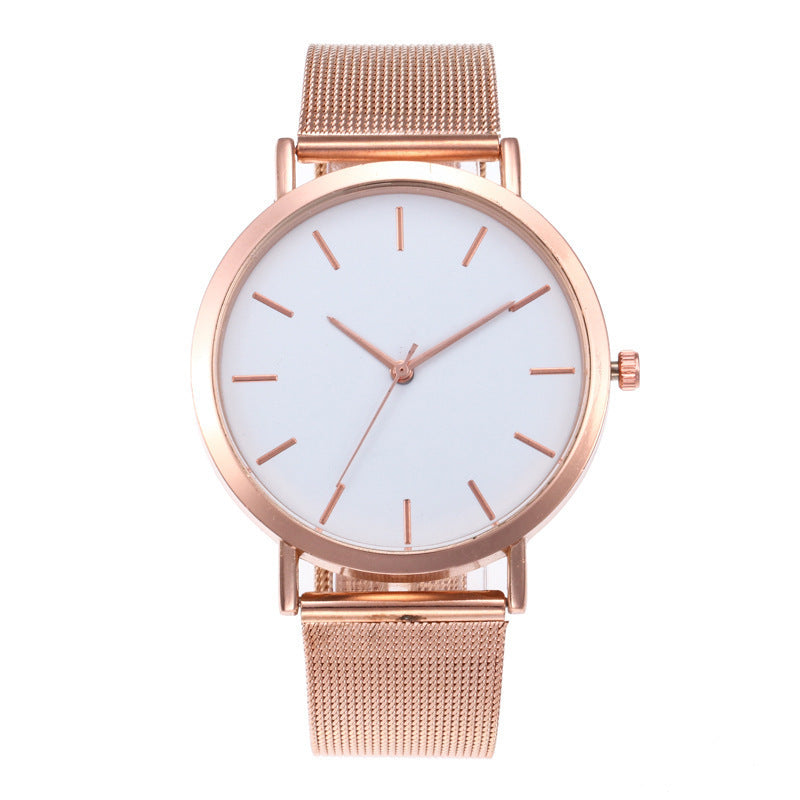Simple Ladies Quartz Watch Stainless Steel Strap 20mm