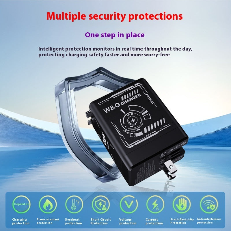 Fast Charge Dual PD USB Type C Smart Charger 120W Output