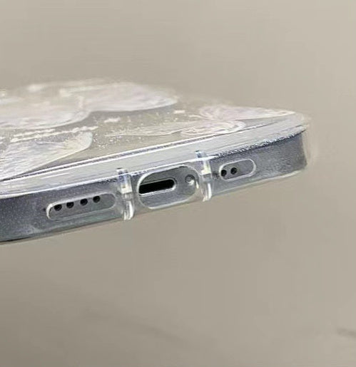 Fairy Butterfly Gradient Phone Case Transparent Protective Cover for iPhone X–16