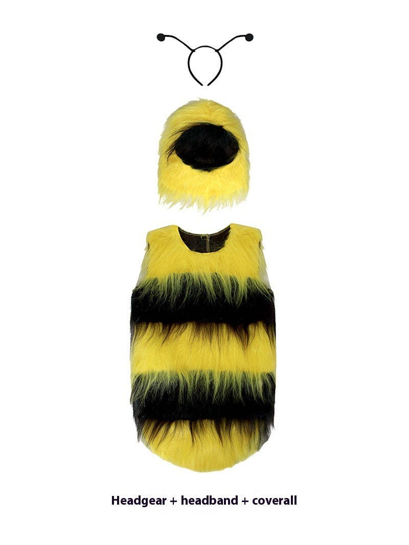 Kids Halloween Bee Costume Animal Cosplay Outfit Children’s Performance Clothes