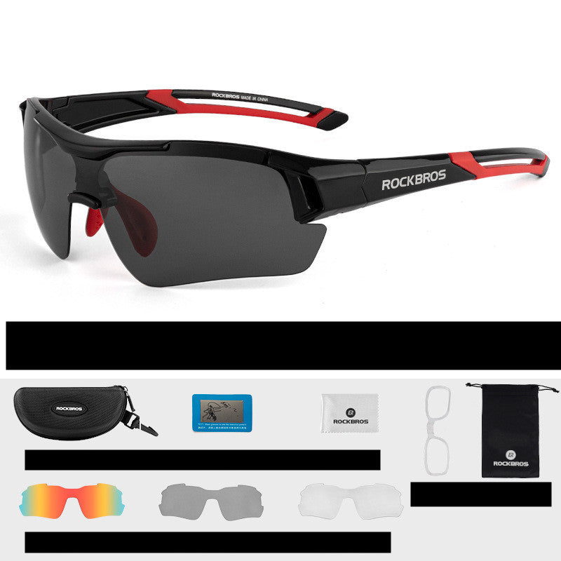 Photochromic Polarized Cycling Glasses Men Outdoor Running Sports UV400