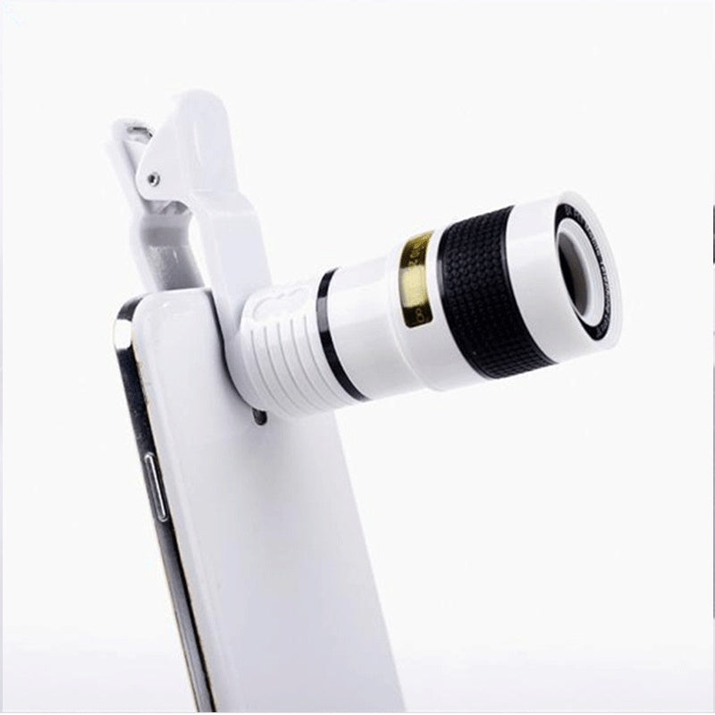 12X Lens Phone Camera Monocular Clip Fits Most Phones