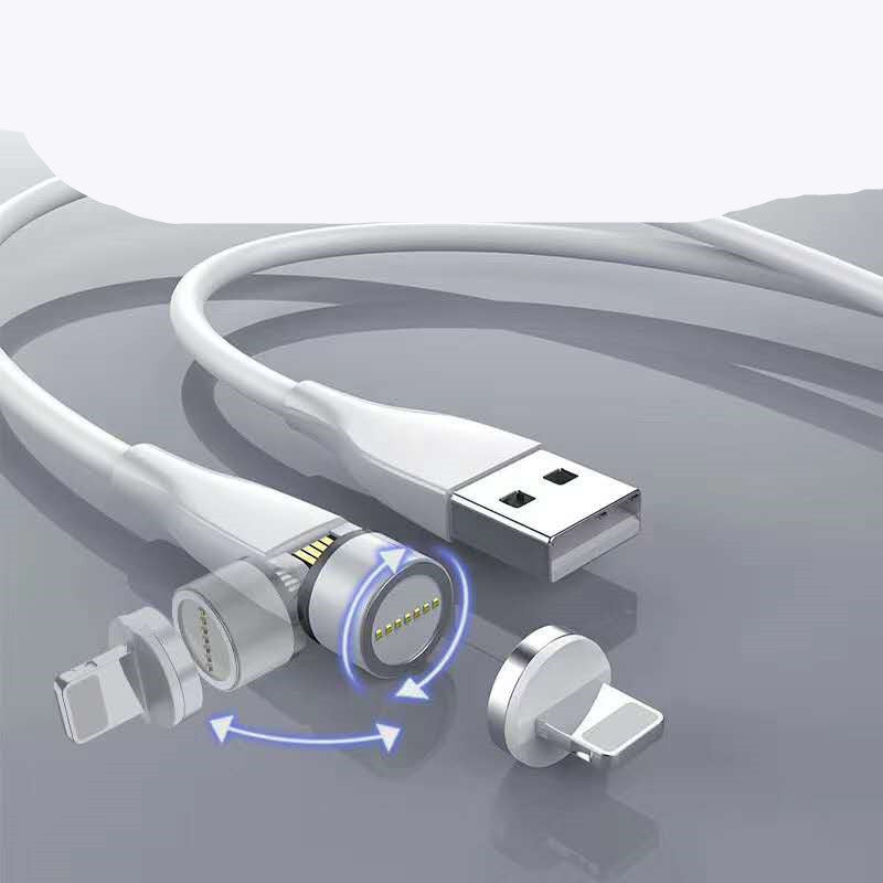 3 In 1 Magnetic Data Cable With 540 Degree Rotation