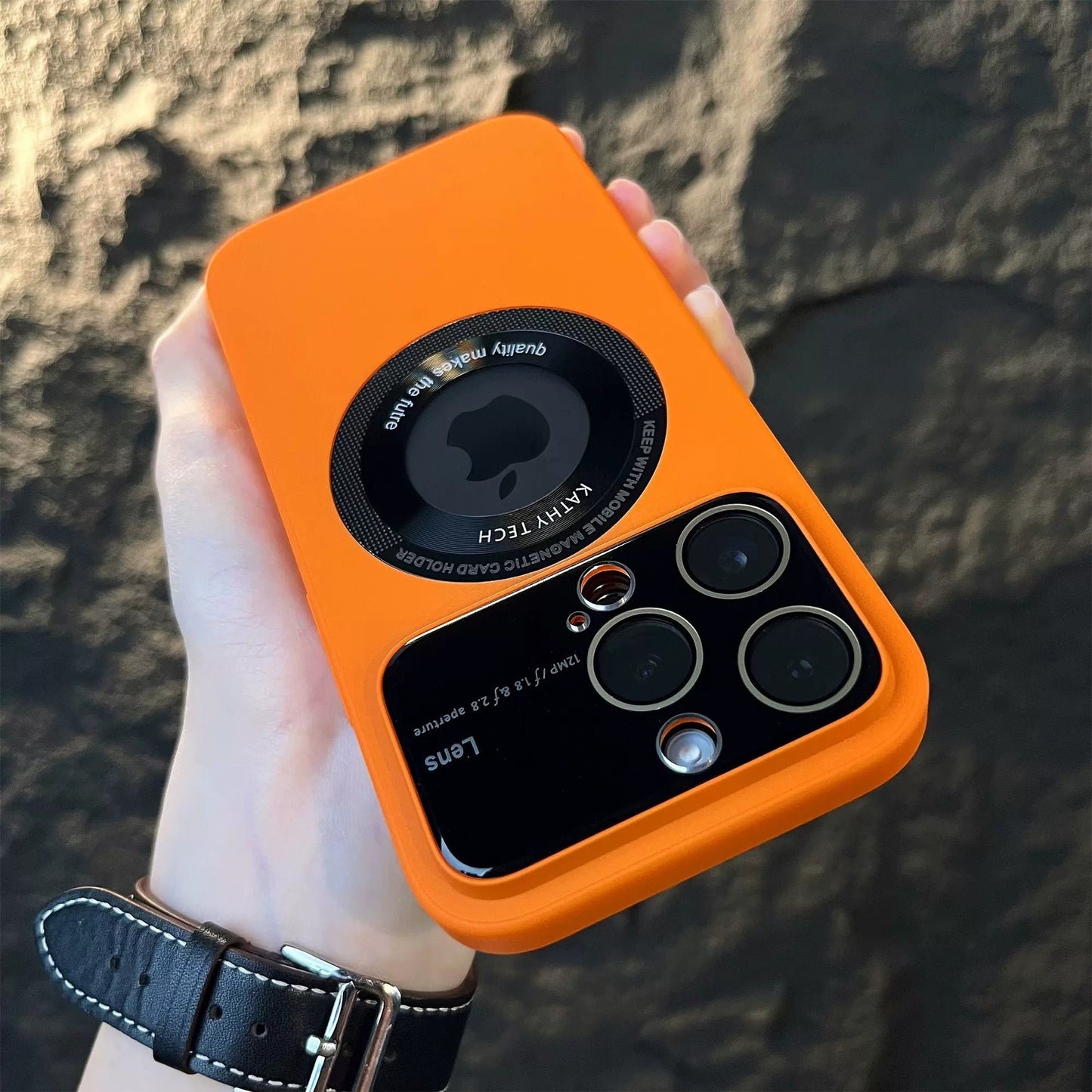 Magnetic Suction Window Phone Case Protective Cover for iPhone 15 Plus/Pro/Max