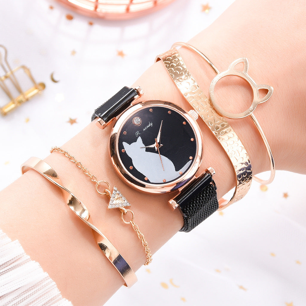 Quartz Women's Fashion Leisure Alloy Textile Watch