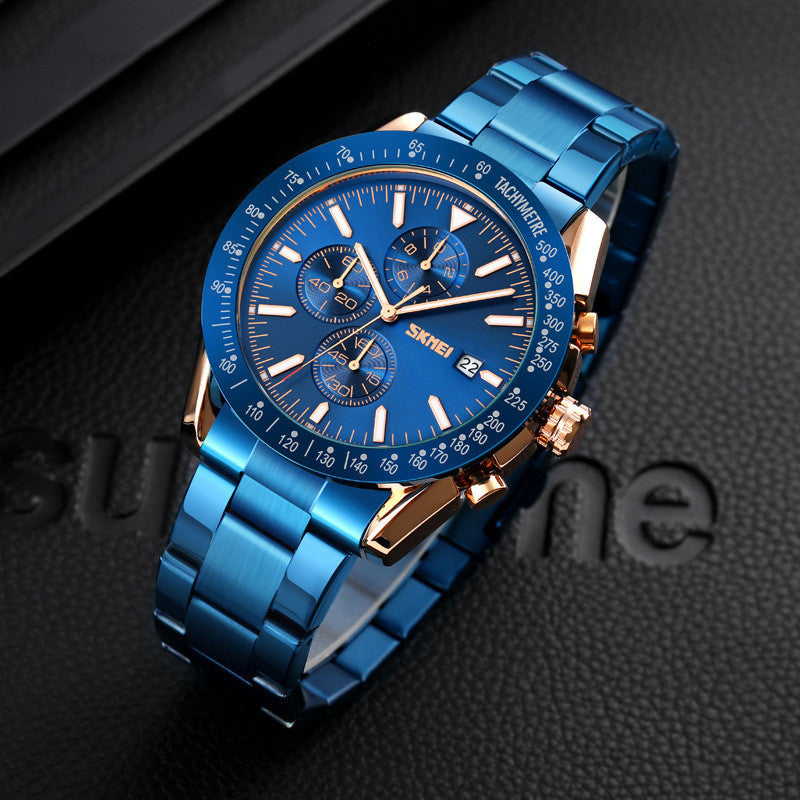 Fashion Mens Watch Stainless Steel Band Outdoor Sports