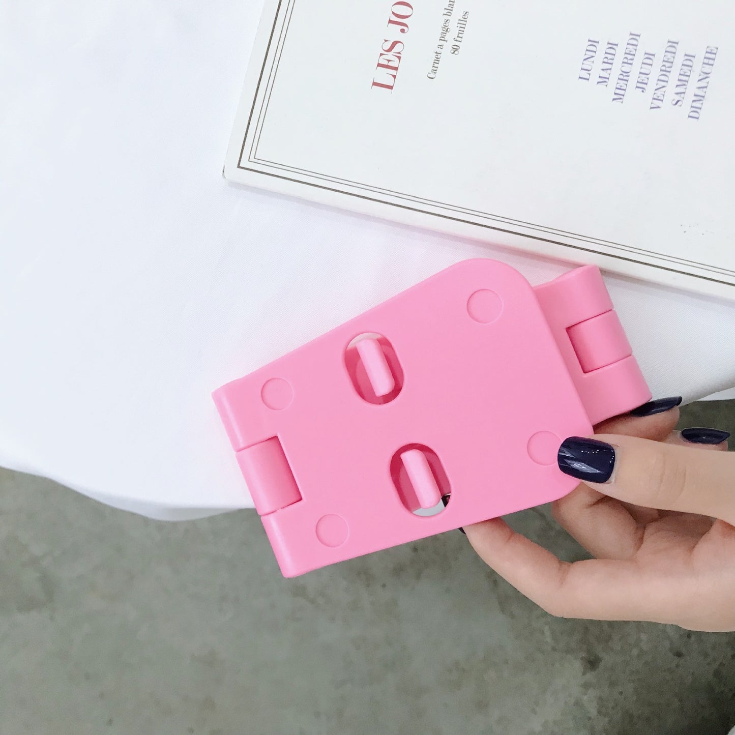 ABS Plastic Folding Mobile Phone Stand Portable Holder 80mm