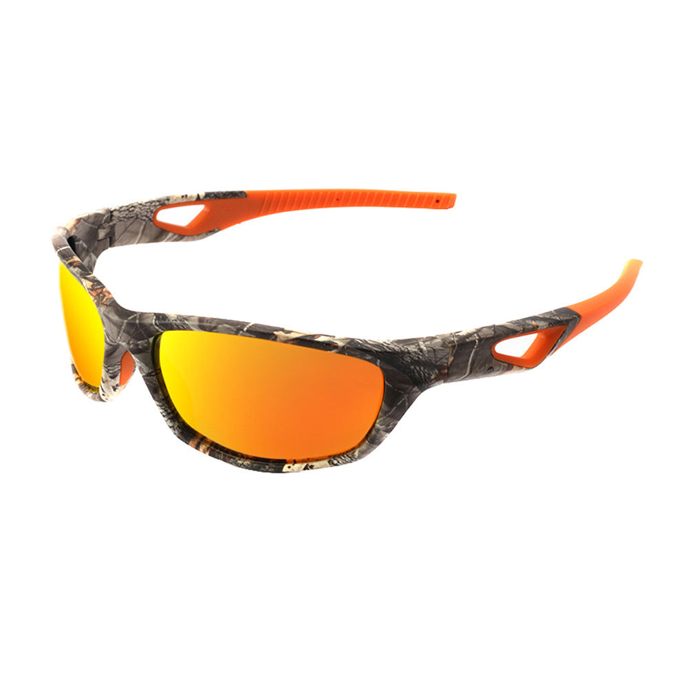 Camouflage Polarized Sports Sunglasses Men Outdoor Riding Fishing UV400 Shades