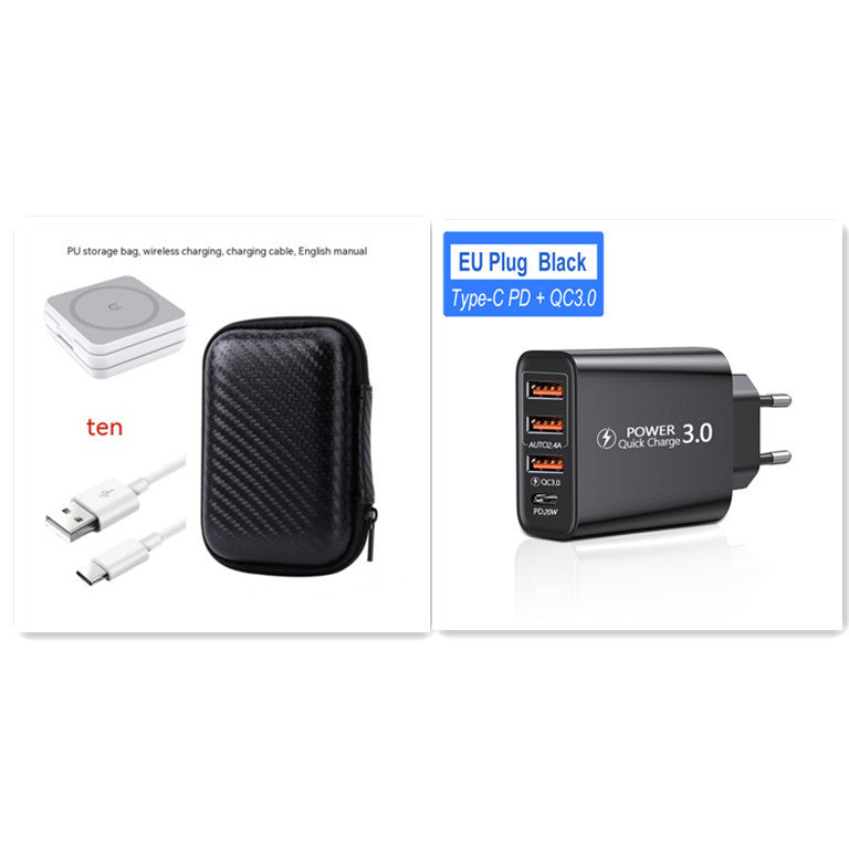 Foldable Three In One Magnetic Wireless Charger Stand