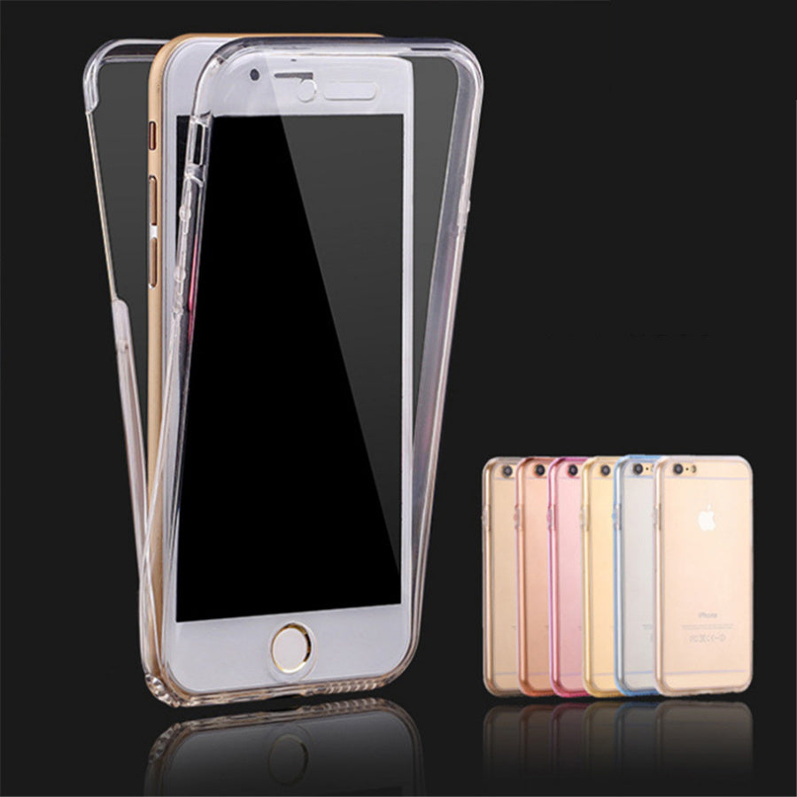 360 Degree TPU Case for Apple Phone Front Back Cover