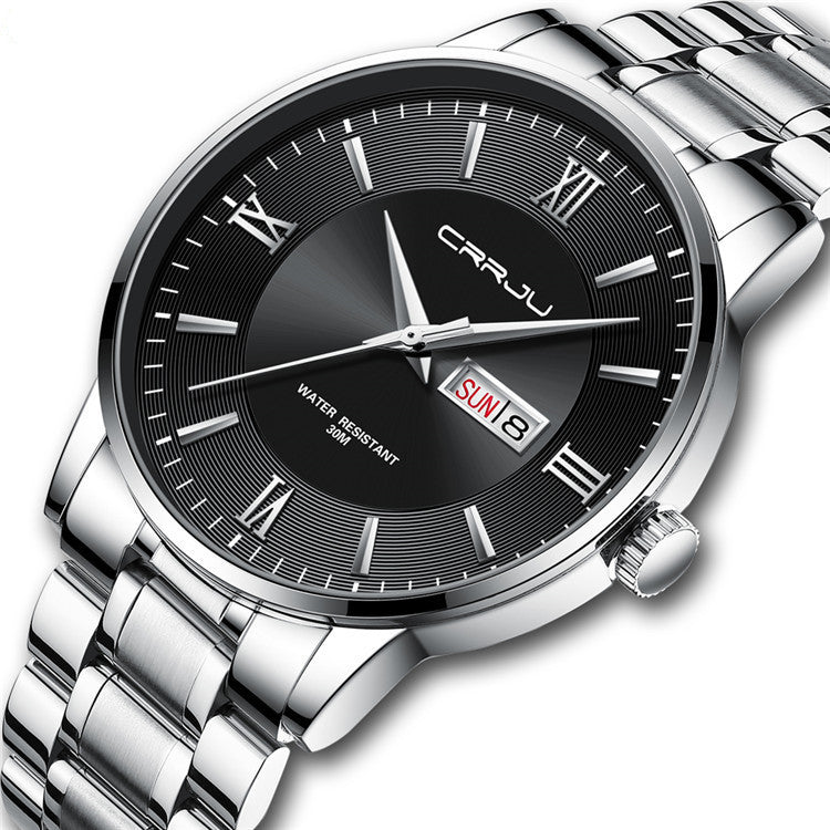 Men's Casual Business Quartz Watch Mingzhu Movement