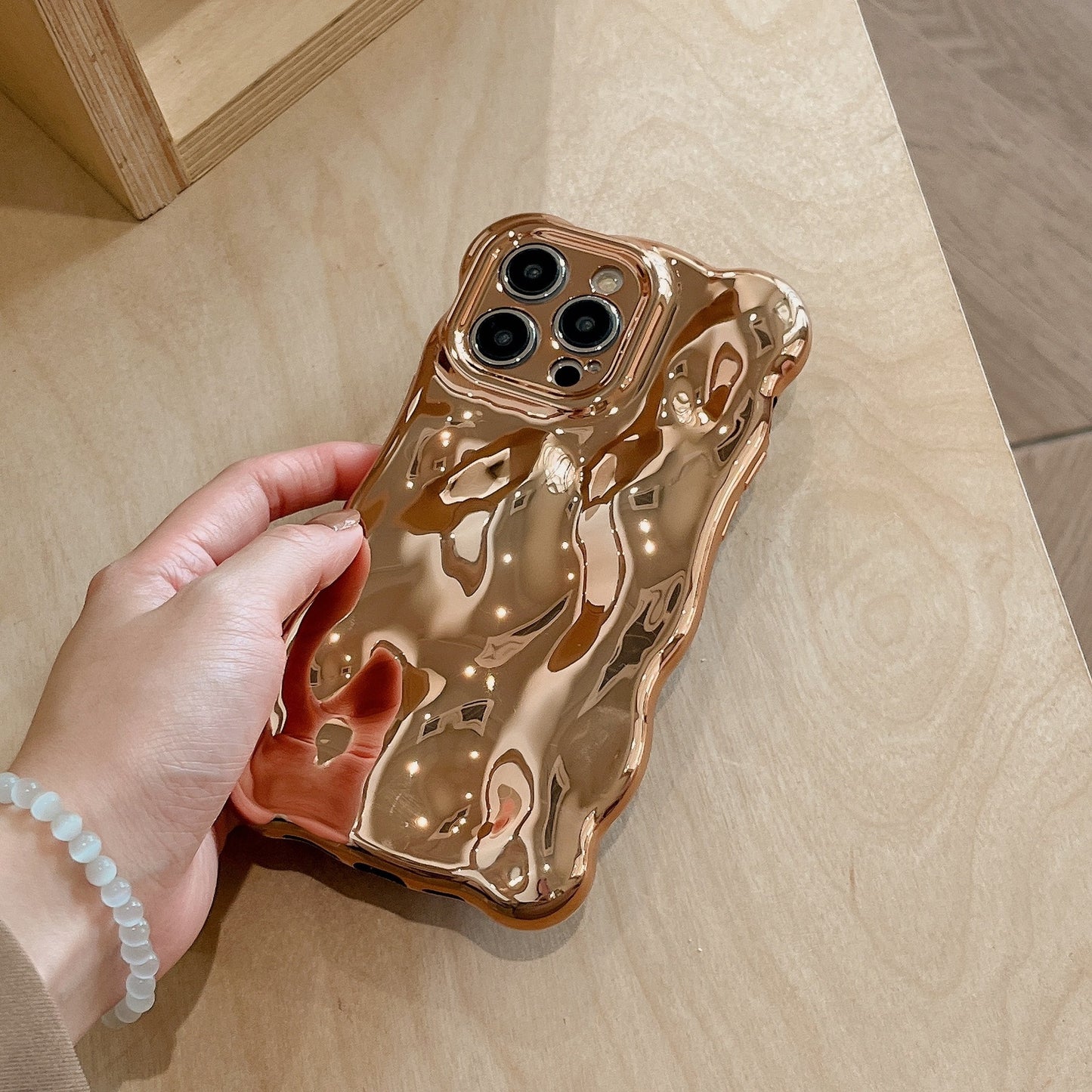 Bubble Shell Electroplating TPU Phone Case Shockproof Cover for iPhone 11–16 Pro Max