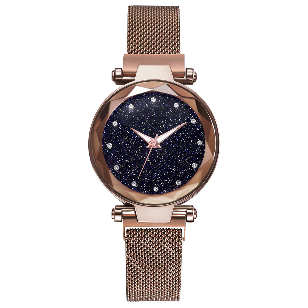 Luxury Women Watch Set With Bracelet Elegant Starry Sky