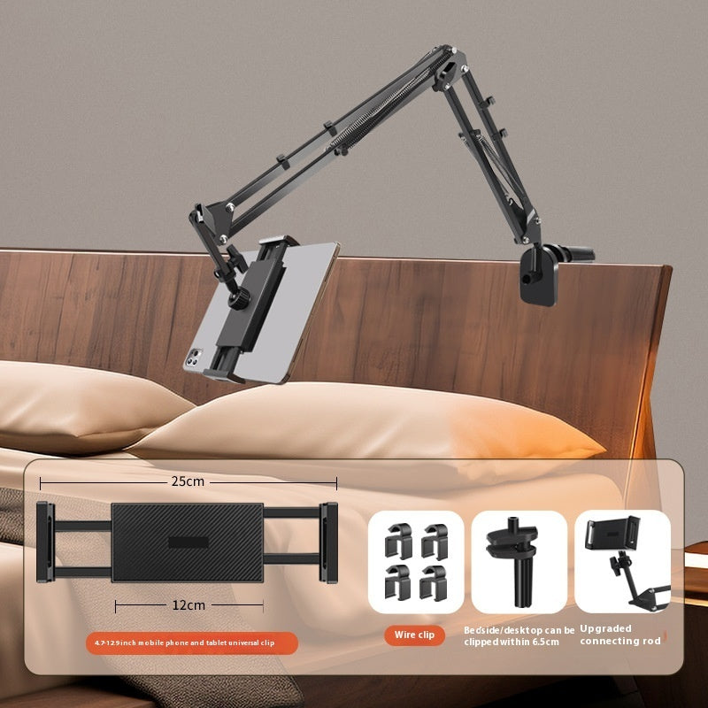 Folding Bedside Lazy Phone Holder With Universal Clips