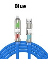 Breathing Light Four In One Fast Charge Cable USB C