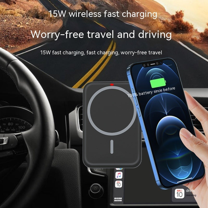 Plastic Car Wireless Charger 15W Fast Charge Type C